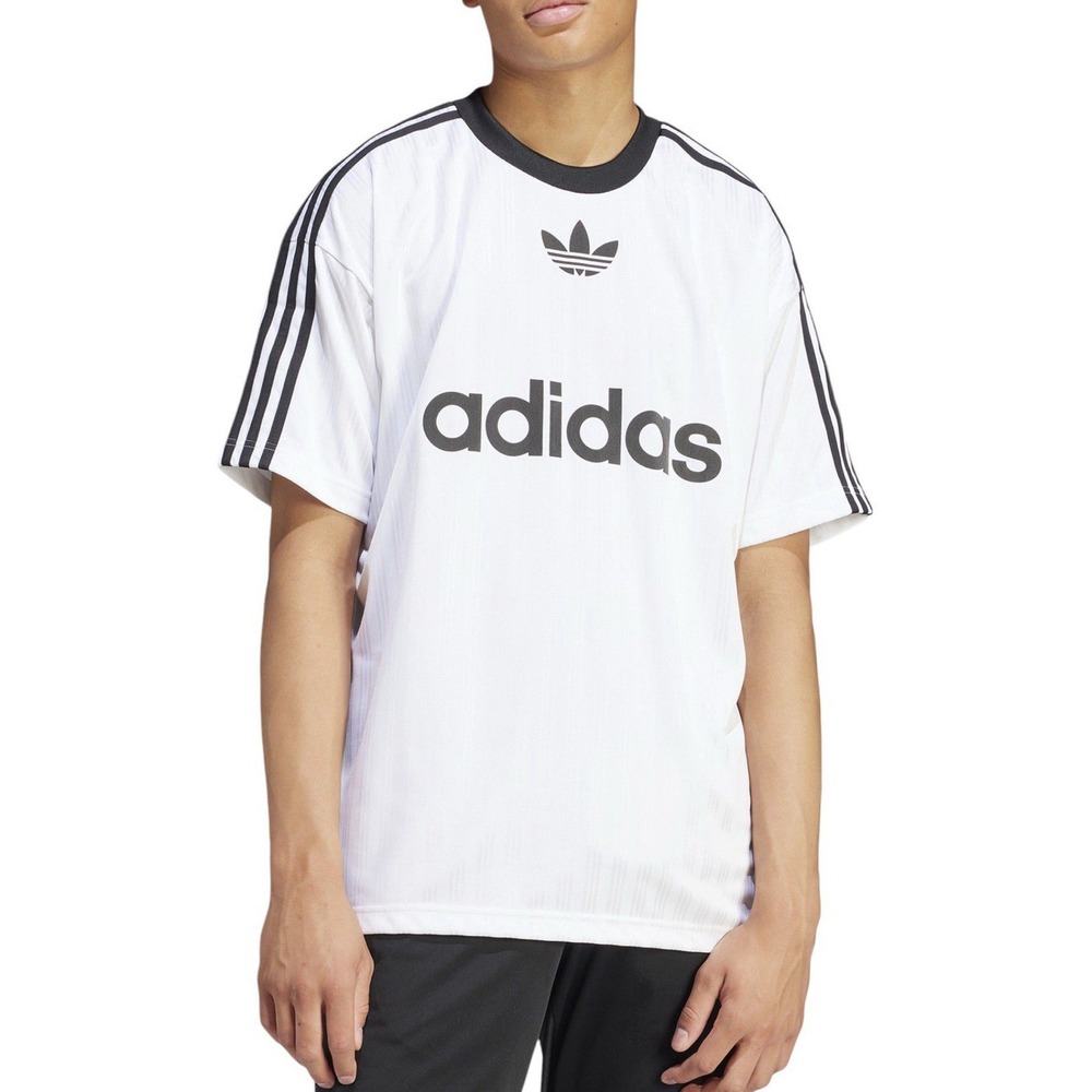 NEW MEN'S ADIDAS ORIGINALS TREFOIL POLY TEE SHIRT SIZE Large  White  IM9459‎